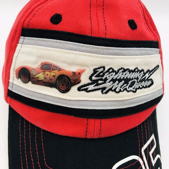 Lightning Mcqueen Disney x Pixar Cars Movie Hat Toddler Strapback Baseball Cap - Picture 3 of 11